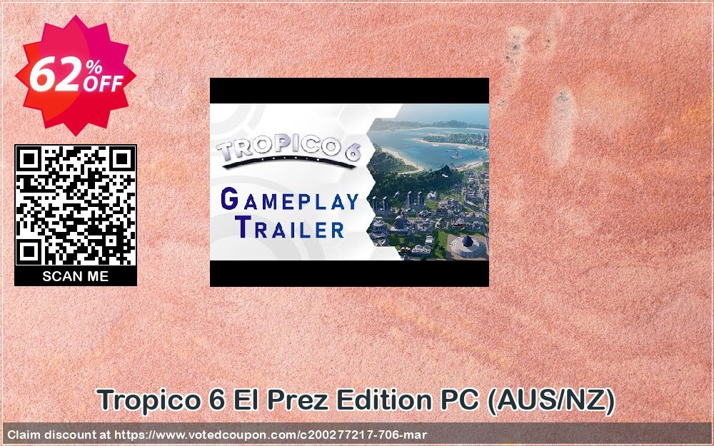 Tropico 6 El Prez Edition PC, AUS/NZ  Coupon, discount Tropico 6 El Prez Edition PC (AUS/NZ) Deal. Promotion: Tropico 6 El Prez Edition PC (AUS/NZ) Exclusive offer 