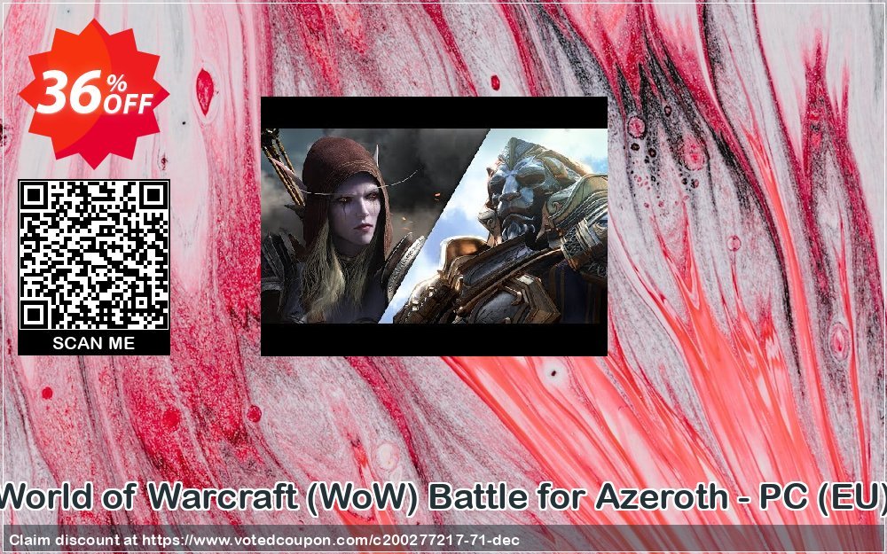 World of Warcraft, WoW Battle for Azeroth - PC, EU  Coupon, discount World of Warcraft (WoW) Battle for Azeroth - PC (EU) Deal. Promotion: World of Warcraft (WoW) Battle for Azeroth - PC (EU) Exclusive offer 
