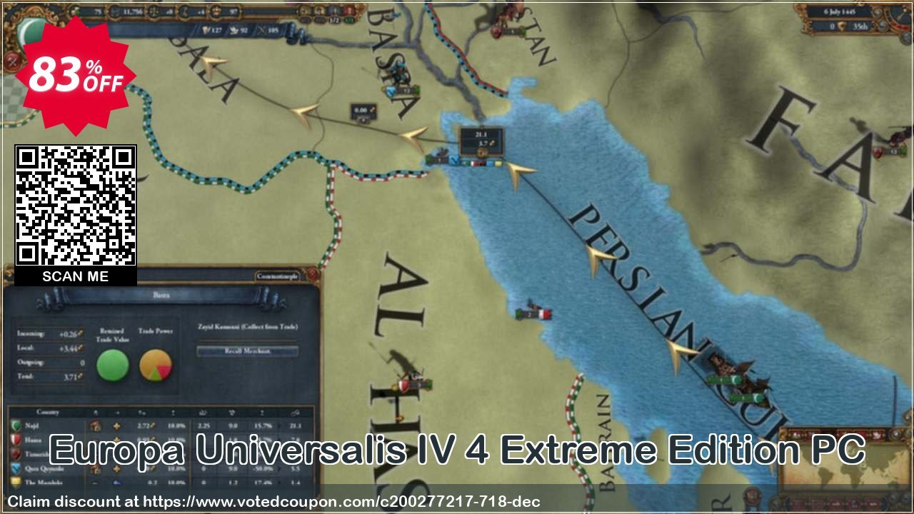 Europa Universalis IV 4 Extreme Edition PC Coupon, discount Europa Universalis IV 4 Extreme Edition PC Deal. Promotion: Europa Universalis IV 4 Extreme Edition PC Exclusive offer 