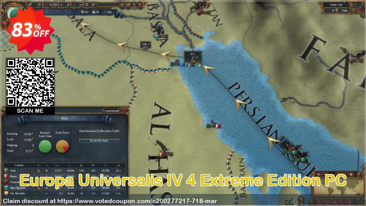 Europa Universalis IV 4 Extreme Edition PC Coupon Code Apr 2024, 83% OFF - VotedCoupon