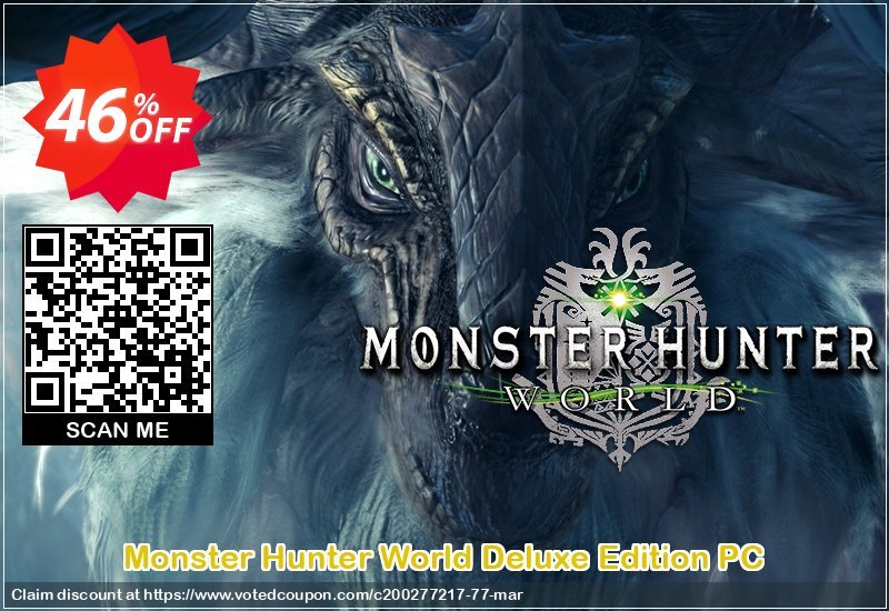 Monster Hunter World Deluxe Edition PC Coupon Code Apr 2024, 46% OFF - VotedCoupon