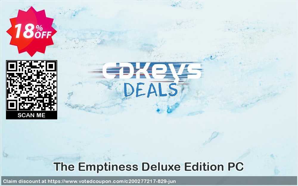 The Emptiness Deluxe Edition PC Coupon, discount The Emptiness Deluxe Edition PC Deal. Promotion: The Emptiness Deluxe Edition PC Exclusive offer 
