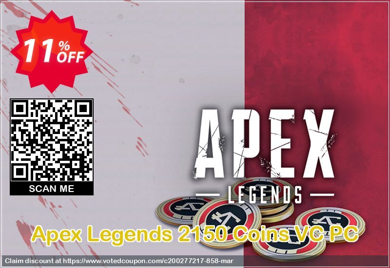 Apex Legends 2150 Coins VC PC Coupon, discount Apex Legends 2150 Coins VC PC Deal. Promotion: Apex Legends 2150 Coins VC PC Exclusive offer 