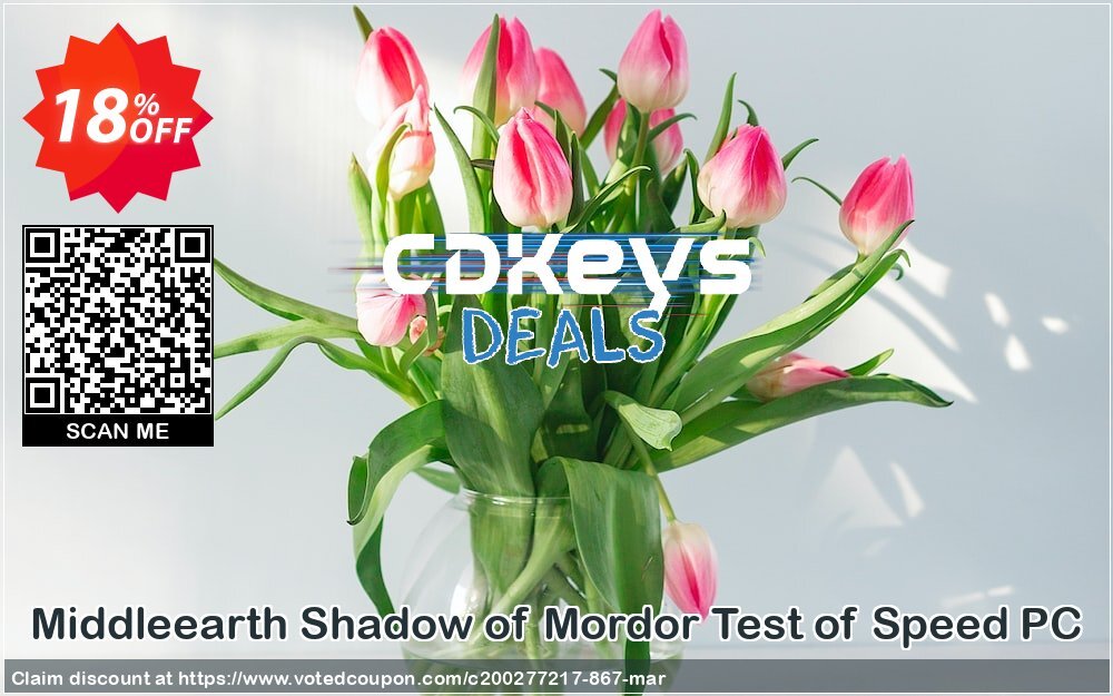 Middleearth Shadow of Mordor Test of Speed PC Coupon Code Apr 2024, 18% OFF - VotedCoupon