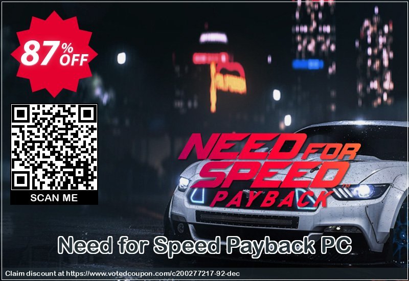 Need for Speed Payback PC Coupon, discount Need for Speed Payback PC Deal. Promotion: Need for Speed Payback PC Exclusive offer 