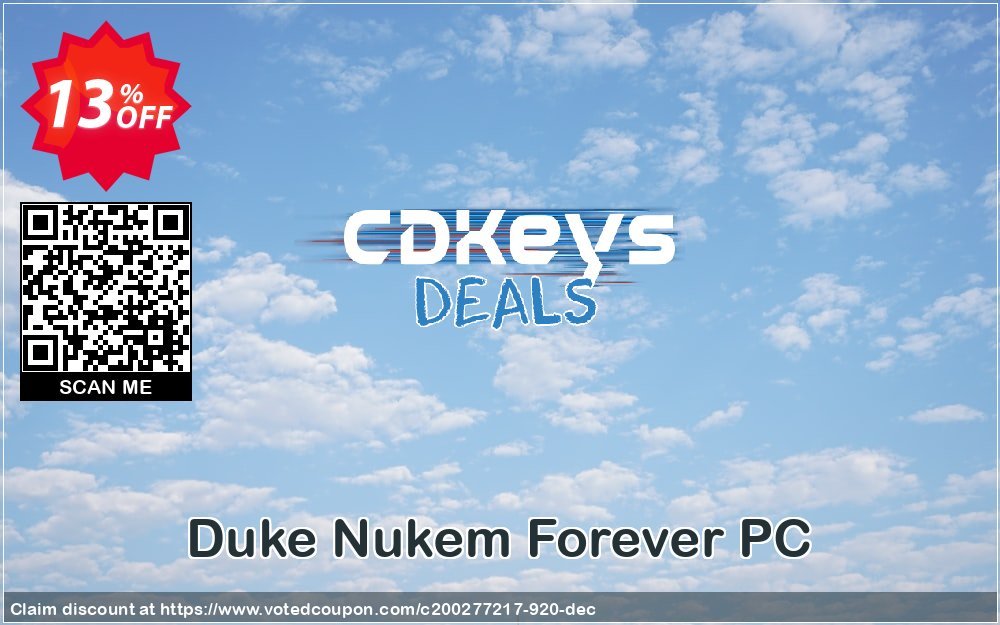 Duke Nukem Forever PC Coupon Code May 2024, 13% OFF - VotedCoupon