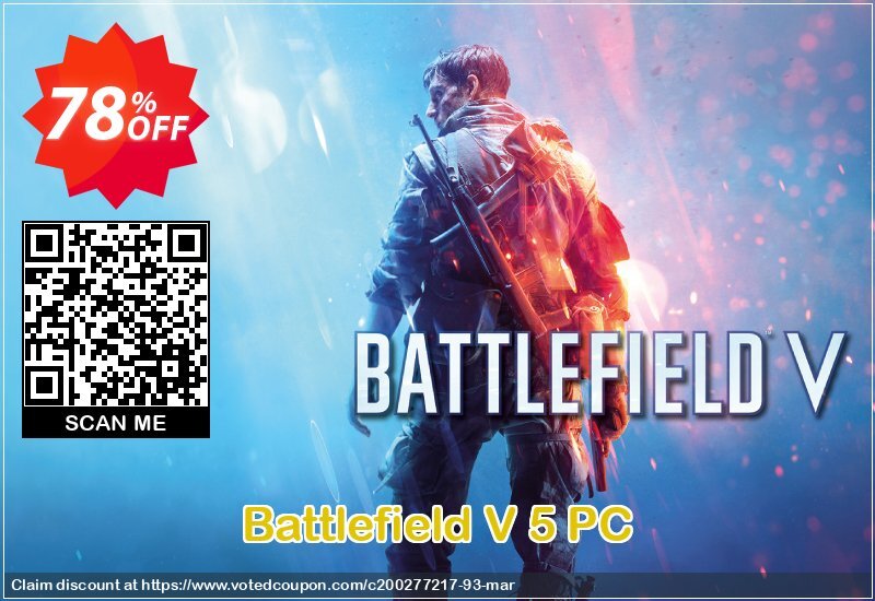 Battlefield V 5 PC Coupon, discount Battlefield V 5 PC Deal. Promotion: Battlefield V 5 PC Exclusive offer 