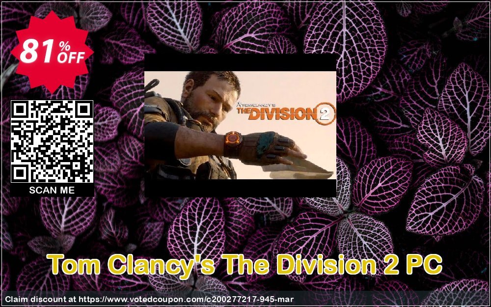 Tom Clancy's The Division 2 PC Coupon Code Apr 2024, 81% OFF - VotedCoupon