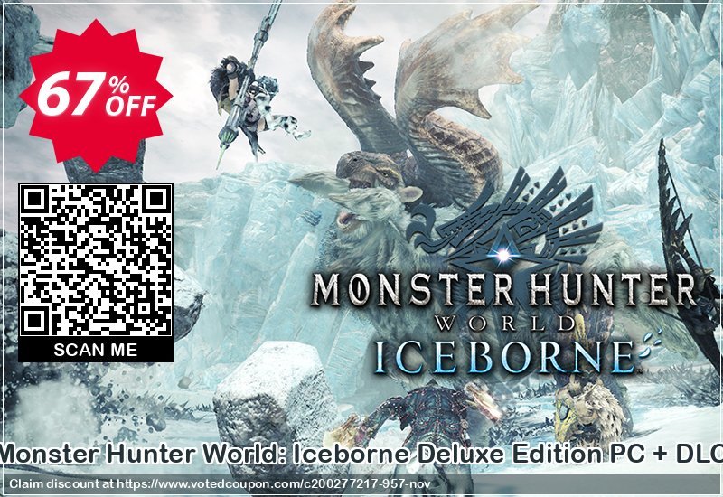 Monster Hunter World: Iceborne Deluxe Edition PC + DLC Coupon Code Mar 2024, 67% OFF - VotedCoupon