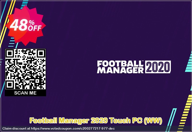Football Manager 2020 Touch PC, WW  Coupon, discount Football Manager 2024 Touch PC (WW) Deal. Promotion: Football Manager 2024 Touch PC (WW) Exclusive offer 