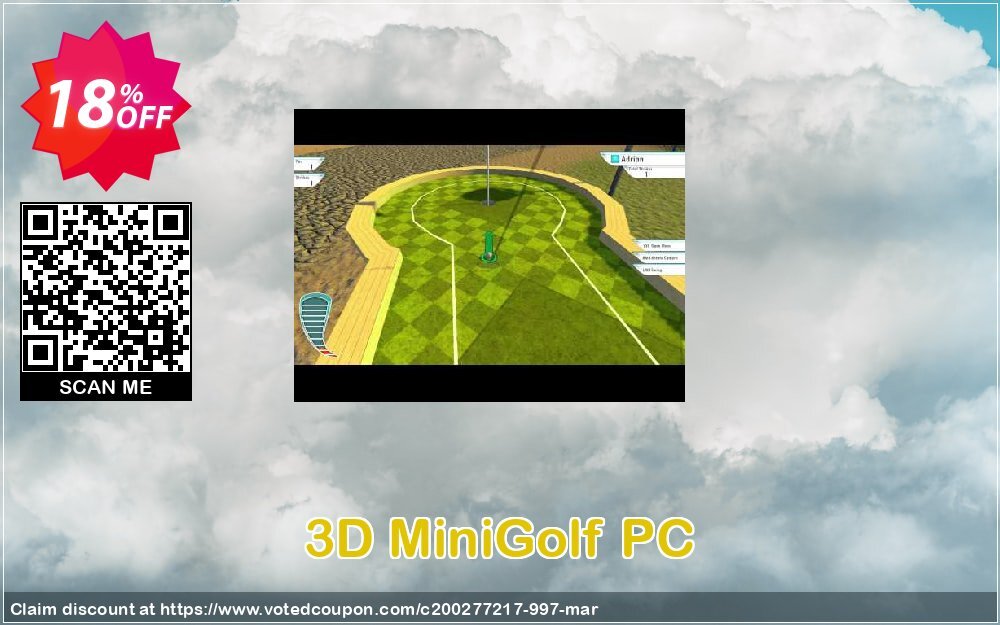 3D MiniGolf PC Coupon, discount 3D MiniGolf PC Deal. Promotion: 3D MiniGolf PC Exclusive offer 