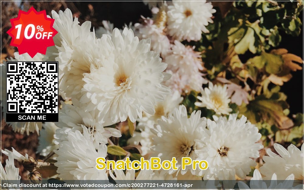 SnatchBot Pro Coupon, discount SnatchBot Pro Super sales code 2025. Promotion: Super sales code of SnatchBot Pro 2024