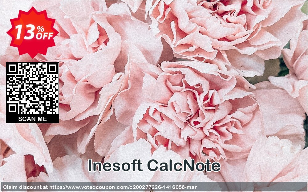 Inesoft CalcNote Coupon, discount Inesoft CalcNote Eng Stirring discount code 2024. Promotion: Stirring discount code of Inesoft CalcNote Eng 2024