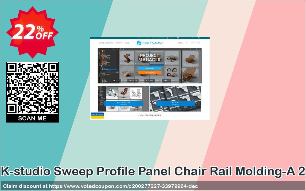 K-studio Sweep Profile Panel Chair Rail Molding-A 2 Coupon Code May 2024, 22% OFF - VotedCoupon
