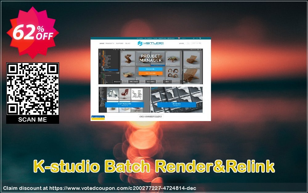 K-studio Batch Render&Relink Coupon, discount Spring Sale. Promotion: Imposing promotions code of Batch Render&Relink 2024