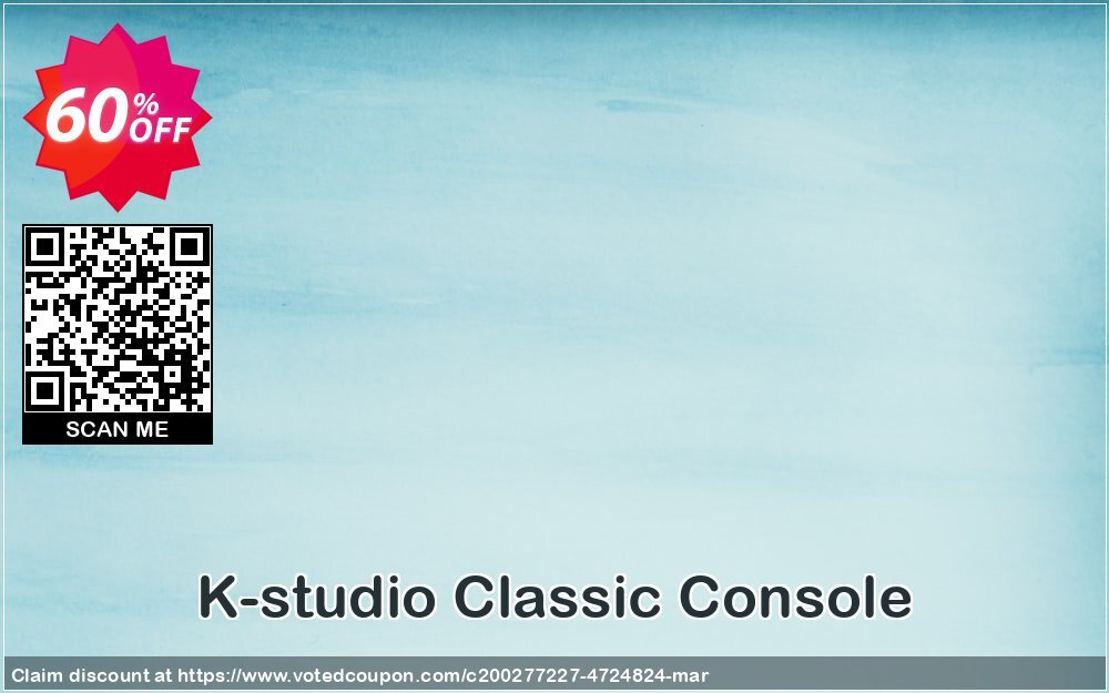 K-studio Classic Console Coupon, discount Spring Sale. Promotion: Awful offer code of Classic Console 2024