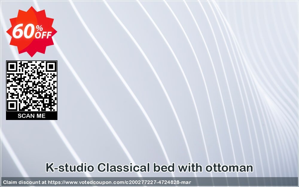 K-studio Classical bed with ottoman Coupon, discount Spring Sale. Promotion: Big promotions code of Classical bed with ottoman 2024