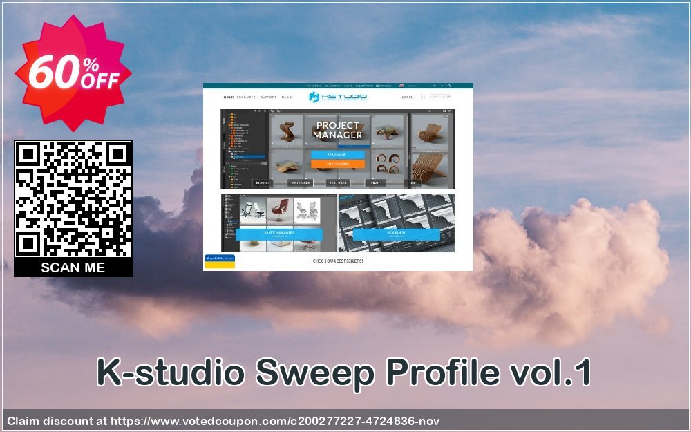 K-studio Sweep Profile vol.1 Coupon, discount Spring Sale. Promotion: Staggering sales code of Sweep Profile vol.1 2023