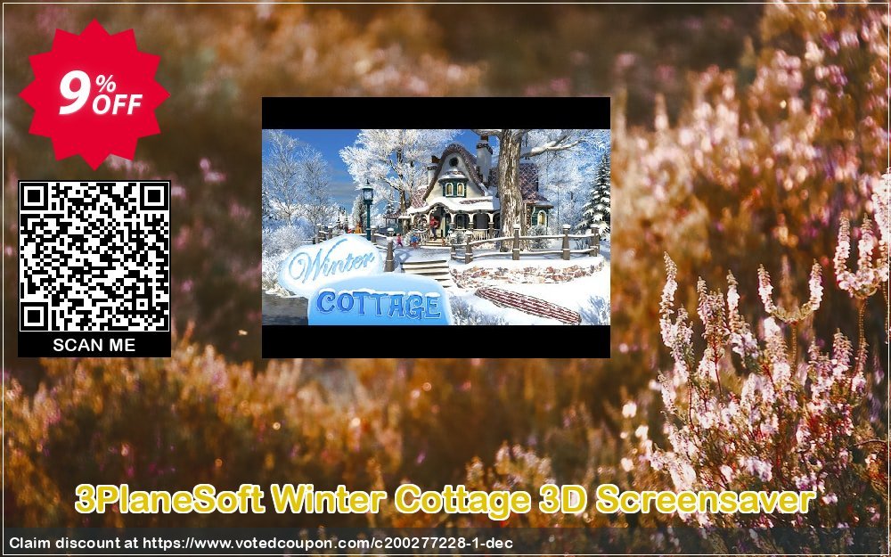 3PlaneSoft Winter Cottage 3D Screensaver