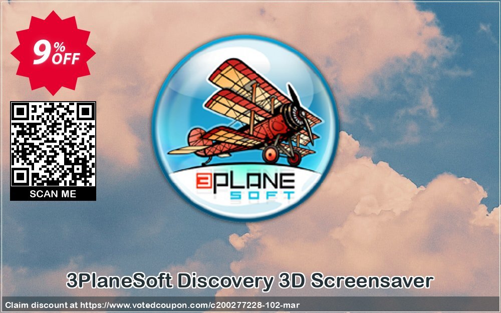 3PlaneSoft Discovery 3D Screensaver Coupon, discount 3PlaneSoft Discovery 3D Screensaver Coupon. Promotion: 3PlaneSoft Discovery 3D Screensaver offer discount