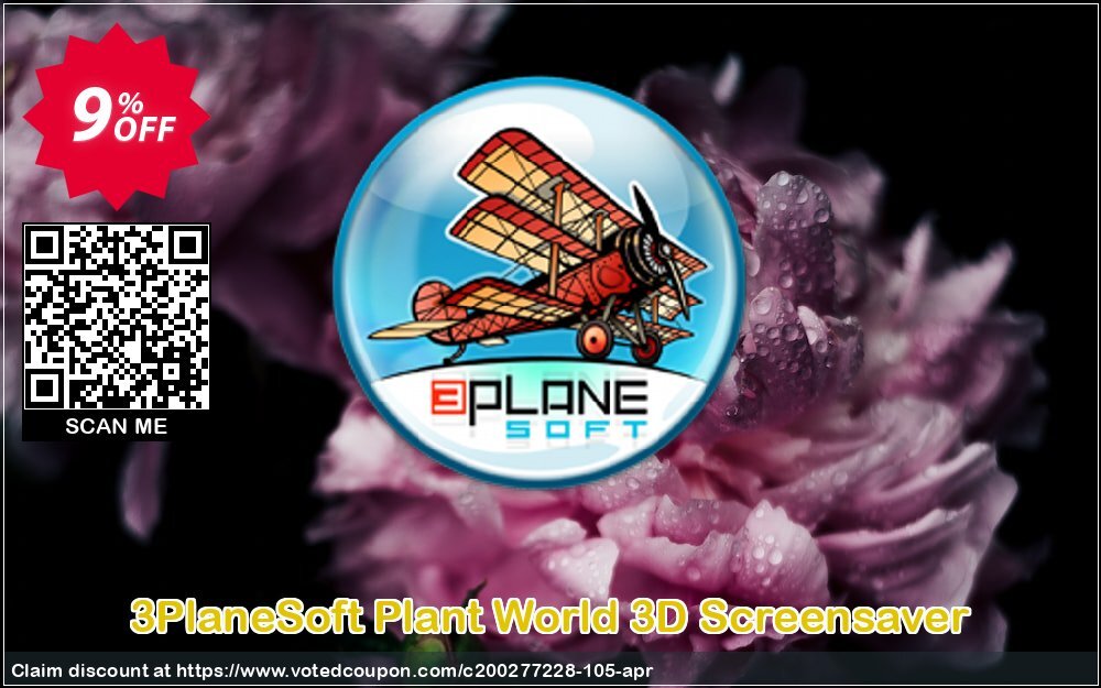 3PlaneSoft Plant World 3D Screensaver Coupon, discount 3PlaneSoft Plant World 3D Screensaver Coupon. Promotion: 3PlaneSoft Plant World 3D Screensaver offer discount