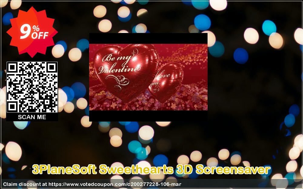 3PlaneSoft Sweethearts 3D Screensaver Coupon Code Jun 2024, 9% OFF - VotedCoupon