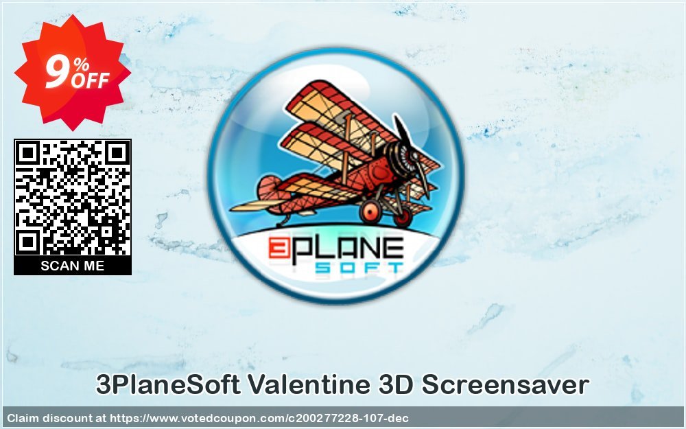 3PlaneSoft Valentine 3D Screensaver Coupon Code May 2024, 9% OFF - VotedCoupon