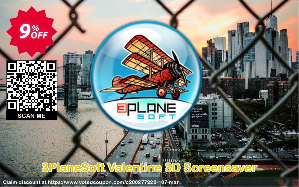 3PlaneSoft Valentine 3D Screensaver Coupon Code Apr 2024, 9% OFF - VotedCoupon