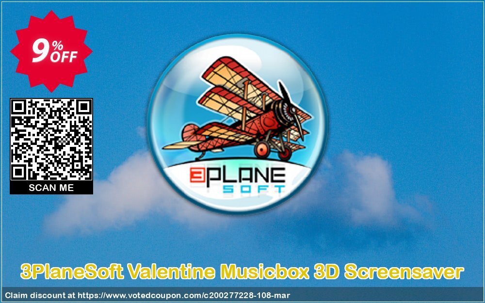 3PlaneSoft Valentine Musicbox 3D Screensaver Coupon Code Apr 2024, 9% OFF - VotedCoupon