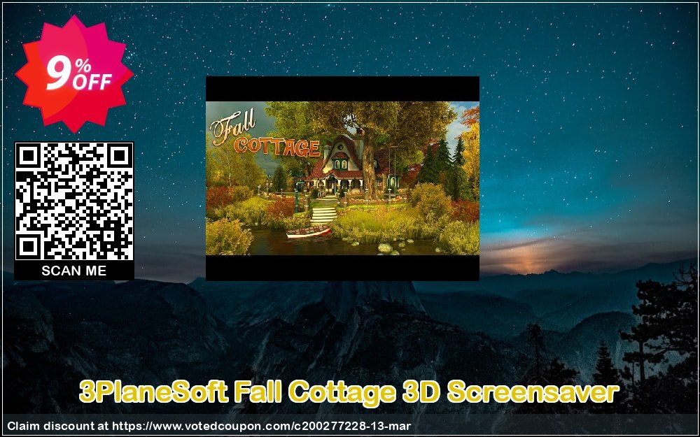 3PlaneSoft Fall Cottage 3D Screensaver Coupon Code May 2024, 9% OFF - VotedCoupon