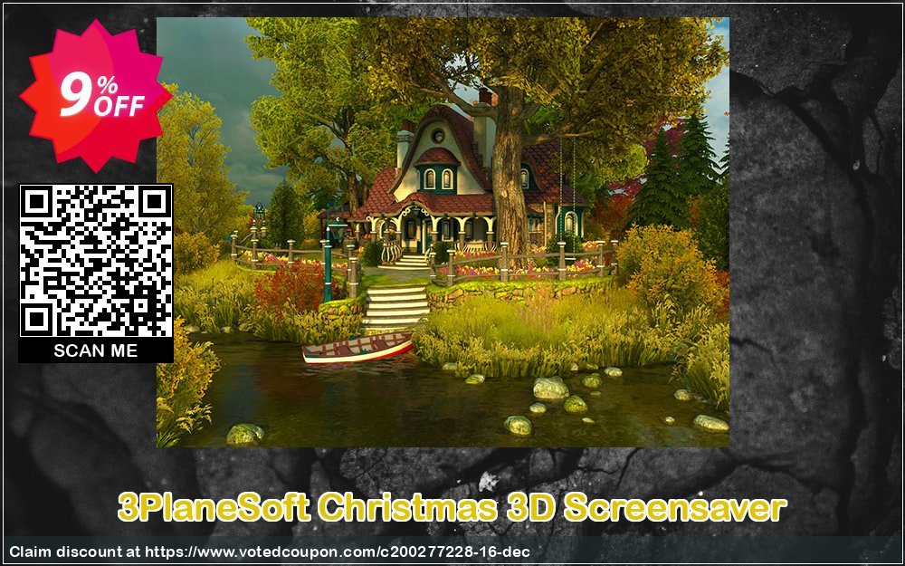 3PlaneSoft Christmas 3D Screensaver Coupon, discount 3PlaneSoft Christmas 3D Screensaver Coupon. Promotion: 3PlaneSoft Christmas 3D Screensaver offer discount