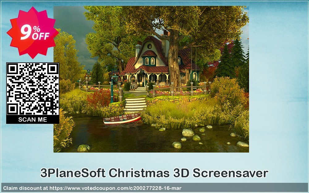 3PlaneSoft Christmas 3D Screensaver Coupon Code Apr 2024, 9% OFF - VotedCoupon