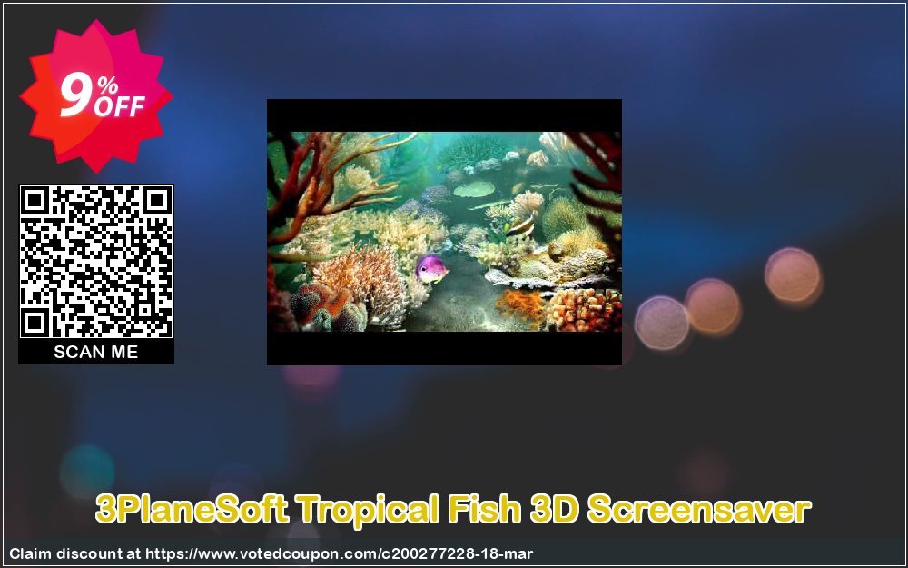 3PlaneSoft Tropical Fish 3D Screensaver Coupon Code Apr 2024, 9% OFF - VotedCoupon