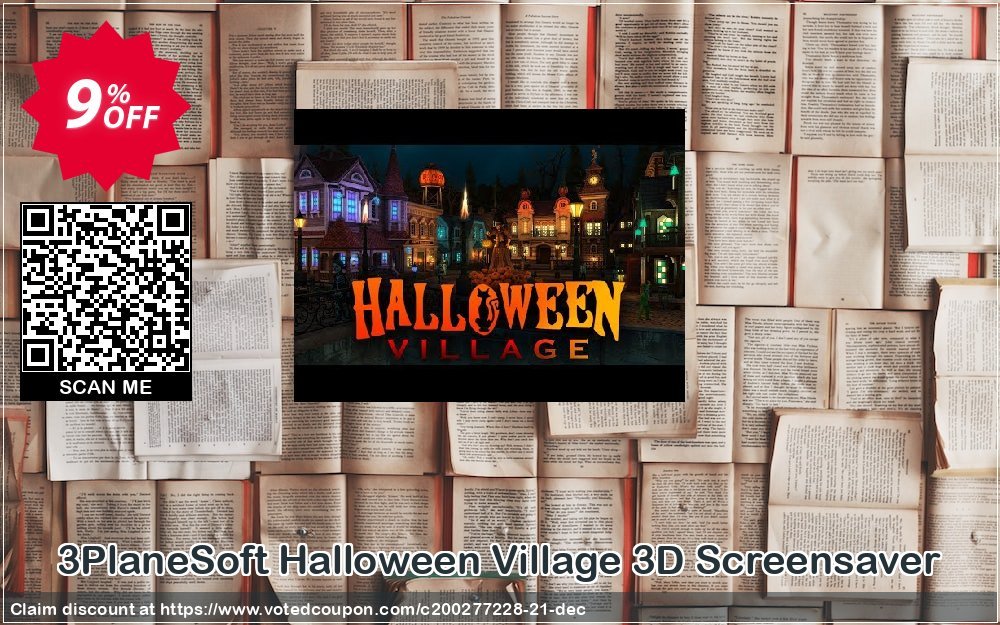 3PlaneSoft Halloween Village 3D Screensaver