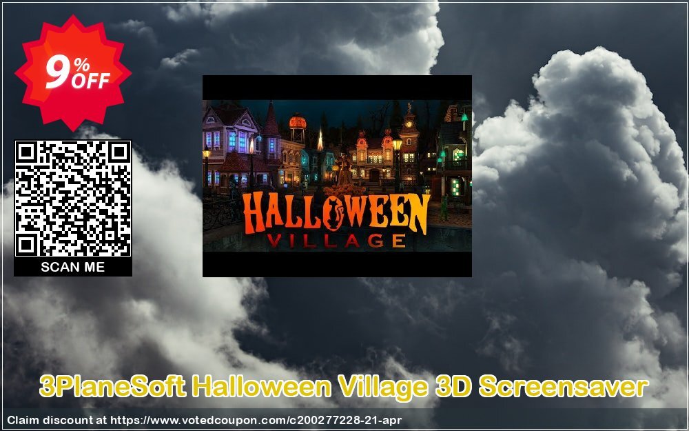 3PlaneSoft Halloween Village 3D Screensaver