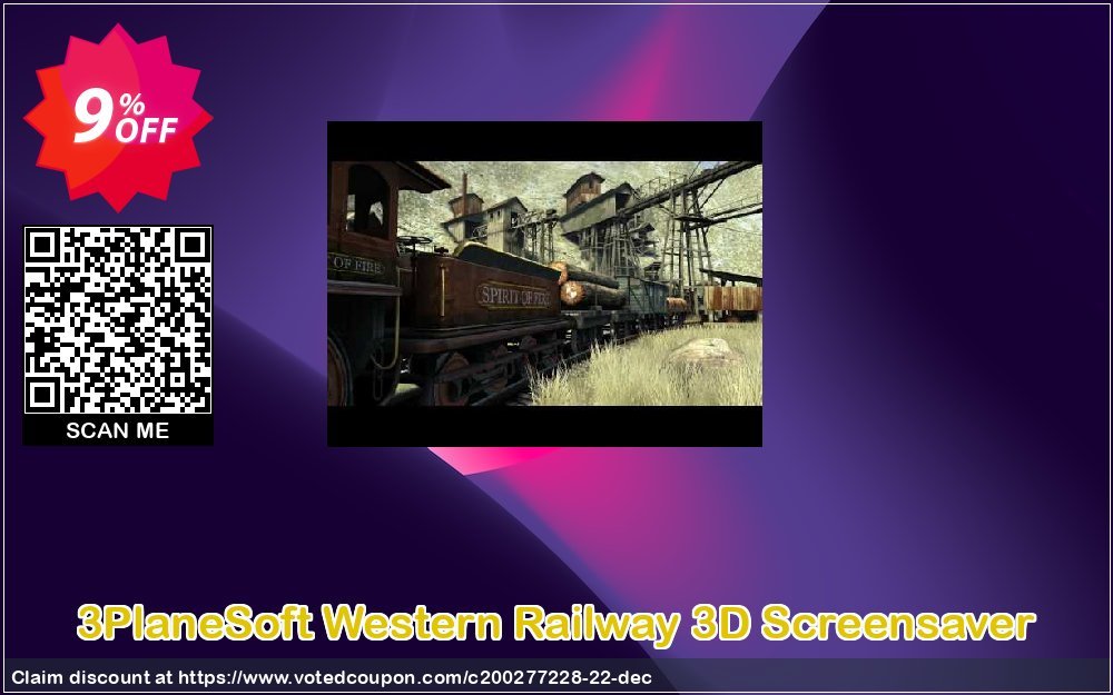3PlaneSoft Western Railway 3D Screensaver