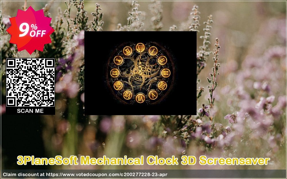 3PlaneSoft Mechanical Clock 3D Screensaver Coupon, discount 3PlaneSoft Mechanical Clock 3D Screensaver Coupon. Promotion: 3PlaneSoft Mechanical Clock 3D Screensaver offer discount