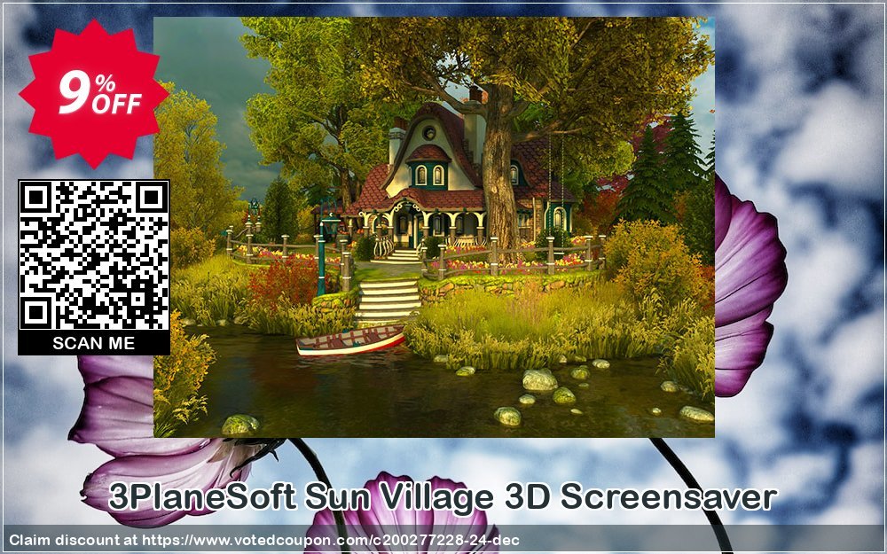 3PlaneSoft Sun Village 3D Screensaver