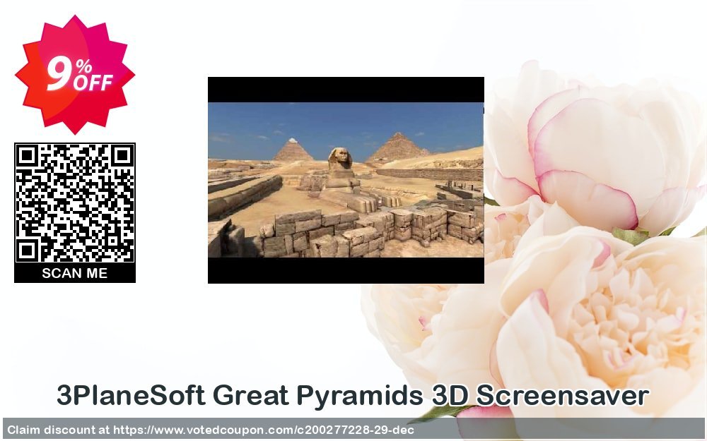 3PlaneSoft Great Pyramids 3D Screensaver Coupon, discount 3PlaneSoft Great Pyramids 3D Screensaver Coupon. Promotion: 3PlaneSoft Great Pyramids 3D Screensaver offer discount