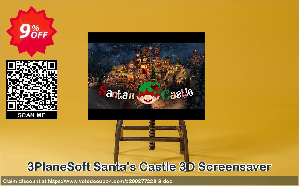 3PlaneSoft Santa's Castle 3D Screensaver Coupon, discount 5% OFF 3PlaneSoft Santa's Castle 3D Screensaver Dec 2023. Promotion: Wondrous offer code of 3PlaneSoft Santa's Castle 3D Screensaver, tested in December 2023