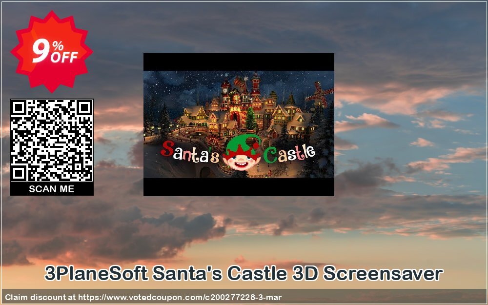 3PlaneSoft Santa's Castle 3D Screensaver Coupon Code May 2024, 9% OFF - VotedCoupon