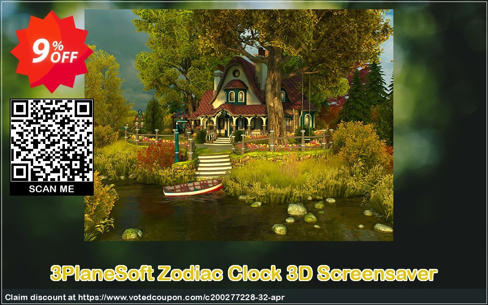 3PlaneSoft Zodiac Clock 3D Screensaver Coupon Code May 2024, 9% OFF - VotedCoupon