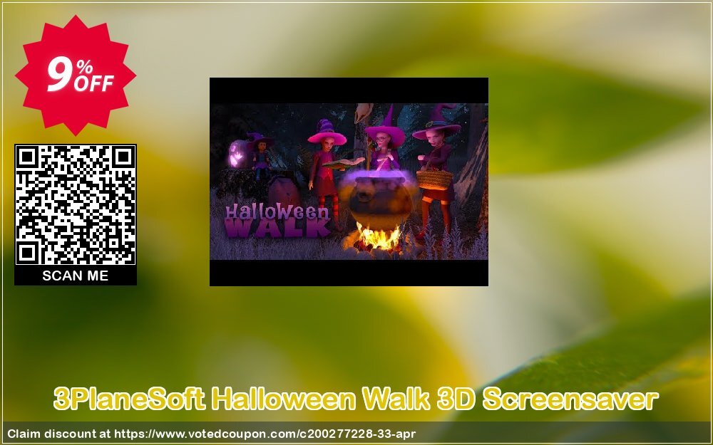 3PlaneSoft Halloween Walk 3D Screensaver Coupon, discount 3PlaneSoft Halloween Walk 3D Screensaver Coupon. Promotion: 3PlaneSoft Halloween Walk 3D Screensaver offer discount