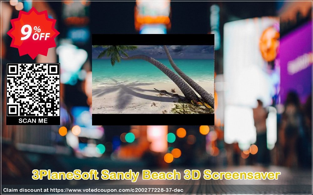 3PlaneSoft Sandy Beach 3D Screensaver