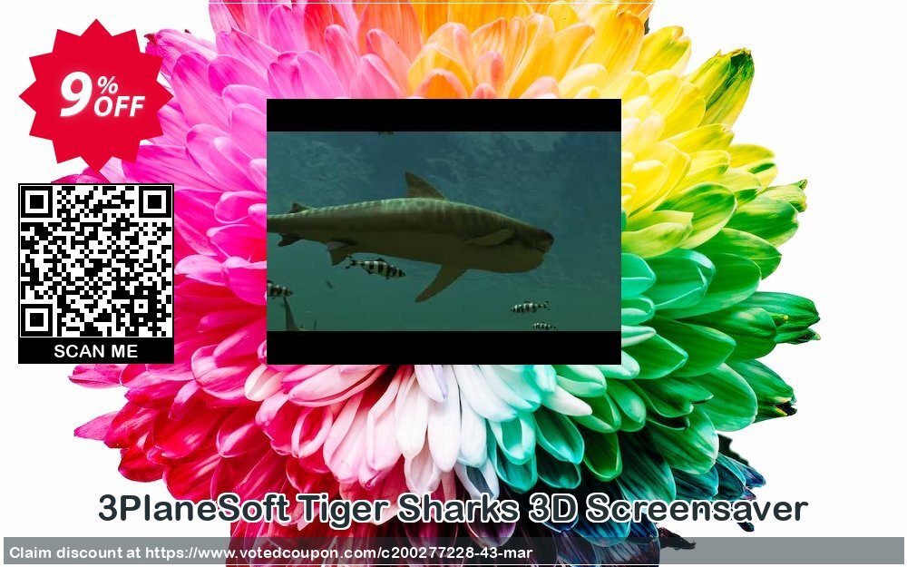 3PlaneSoft Tiger Sharks 3D Screensaver