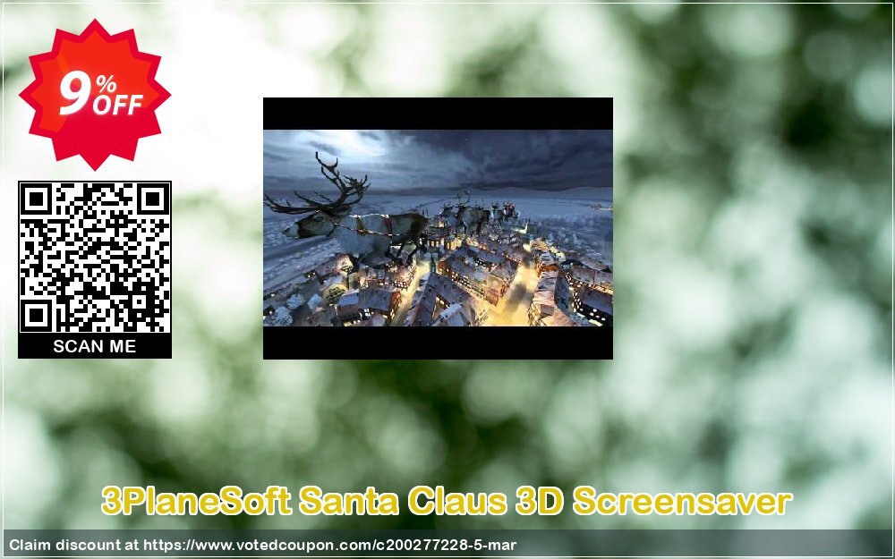 3PlaneSoft Santa Claus 3D Screensaver Coupon Code May 2024, 9% OFF - VotedCoupon