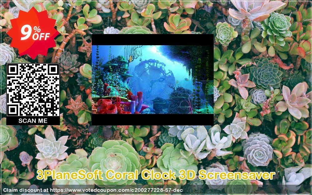 3PlaneSoft Coral Clock 3D Screensaver Coupon, discount 3PlaneSoft Coral Clock 3D Screensaver Coupon. Promotion: 3PlaneSoft Coral Clock 3D Screensaver offer discount