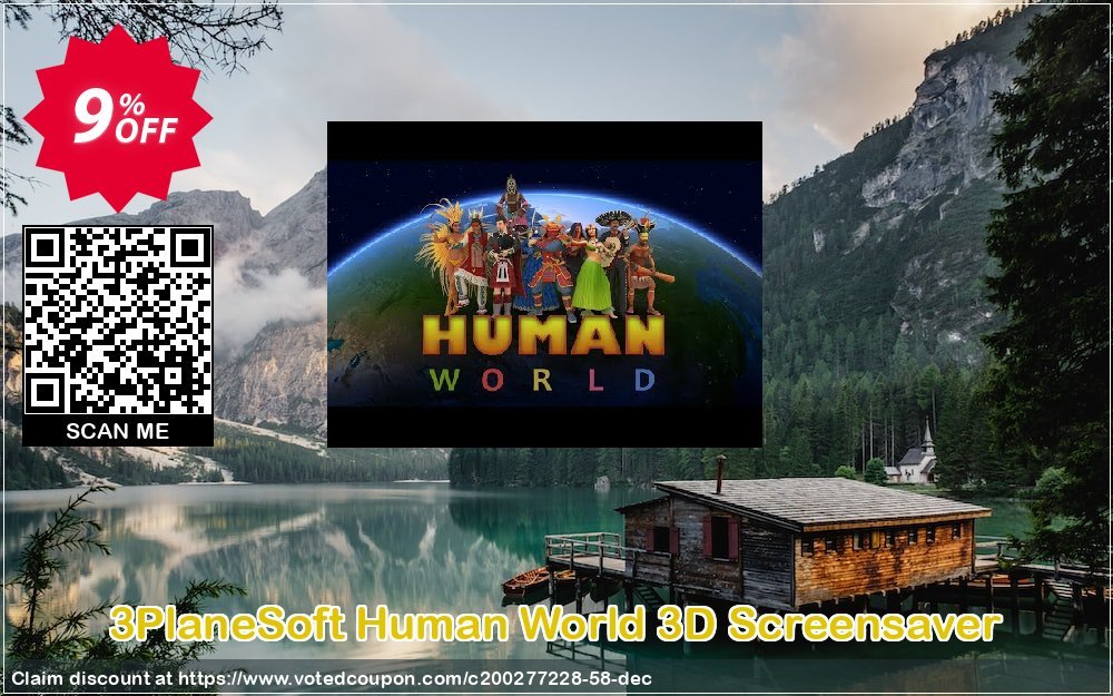 3PlaneSoft Human World 3D Screensaver Coupon, discount 3PlaneSoft Human World 3D Screensaver Coupon. Promotion: 3PlaneSoft Human World 3D Screensaver offer discount