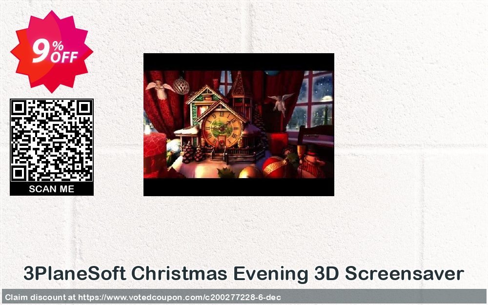 3PlaneSoft Christmas Evening 3D Screensaver Coupon, discount 3PlaneSoft Christmas Evening 3D Screensaver Coupon. Promotion: 3PlaneSoft Christmas Evening 3D Screensaver offer discount
