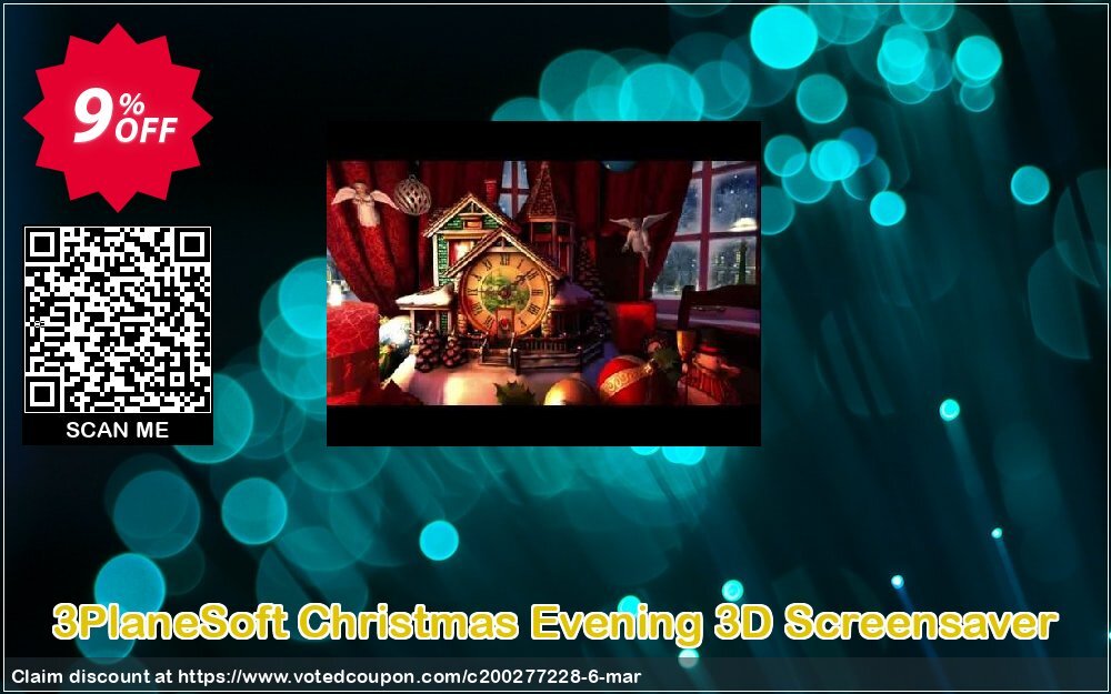 3PlaneSoft Christmas Evening 3D Screensaver Coupon, discount 3PlaneSoft Christmas Evening 3D Screensaver Coupon. Promotion: 3PlaneSoft Christmas Evening 3D Screensaver offer discount